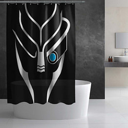 Шторка для душа Mass Effect Garrus Art, цвет: 3D-принт — фото 2