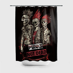 Шторка для ванной Punks not dead