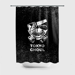 Шторка для ванной Tokyo Ghoul с потертостями на темном фоне