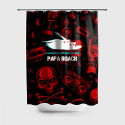 Шторка для ванной Papa Roach rock glitch