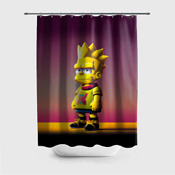 Шторка для душа Барт Симпсон - нейросеть, цвет: 3D-принт