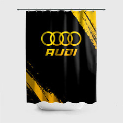 Шторка для душа Audi - gold gradient, цвет: 3D-принт