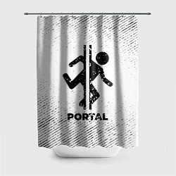 Шторка для ванной Portal с потертостями на светлом фоне