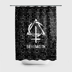 Шторка для душа Behemoth glitch на темном фоне, цвет: 3D-принт