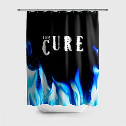 Шторка для душа The Cure blue fire, цвет: 3D-принт