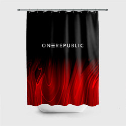 Шторка для душа OneRepublic red plasma, цвет: 3D-принт