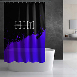 Шторка для душа HIM purple grunge, цвет: 3D-принт — фото 2