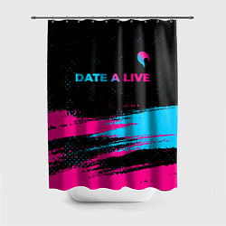 Шторка для душа Date A Live - neon gradient: символ сверху, цвет: 3D-принт