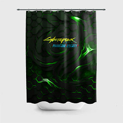 Шторка для ванной Cyberpunk 2077 phantom liberty green