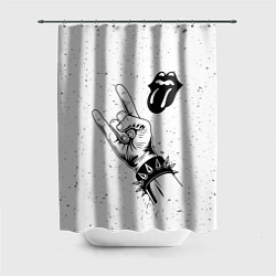 Шторка для душа Rolling Stones и рок символ, цвет: 3D-принт