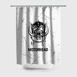 Шторка для ванной Motorhead glitch на светлом фоне