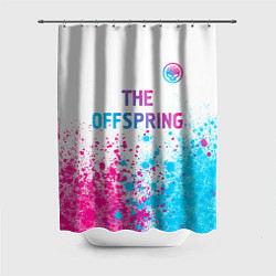 Шторка для ванной The Offspring neon gradient style: символ сверху