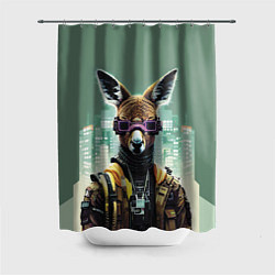 Шторка для ванной Cool kangaroo - cyberpunk
