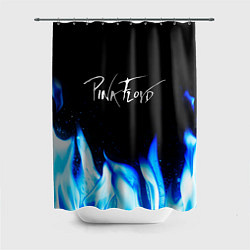 Шторка для ванной Pink Floyd blue fire