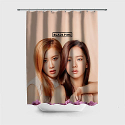 Шторка для душа Blackpink Jisoo and Rose, цвет: 3D-принт