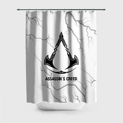 Шторка для ванной Assassins Creed glitch на светлом фоне