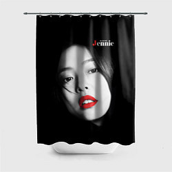 Шторка для душа Blackpink Jennie Red lips, цвет: 3D-принт