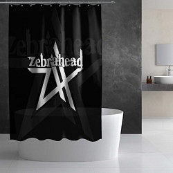 Шторка для душа Zebrahead - logo, цвет: 3D-принт — фото 2