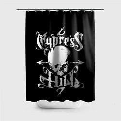 Шторка для душа Cypress hill - skull arrows, цвет: 3D-принт
