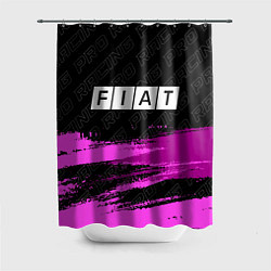 Шторка для душа Fiat pro racing: символ сверху, цвет: 3D-принт