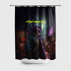 Шторка для душа Cyberpunk 2077 - Keanu Reeves, цвет: 3D-принт