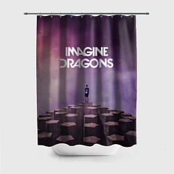 Шторка для душа Imagine Dragons обложка альбома Night Visions, цвет: 3D-принт