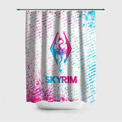 Шторка для ванной Skyrim neon gradient style