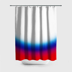 Шторка для душа Флаг России градиент, цвет: 3D-принт