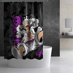 Шторка для душа One piece - Gear 5- purple, цвет: 3D-принт — фото 2