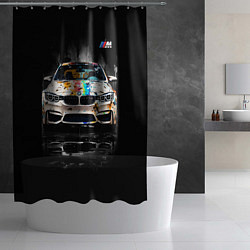 Шторка для душа BMW Креативный тюнинг, цвет: 3D-принт — фото 2