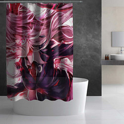 Шторка для душа Touhou Project Рейсен Удонгейн Инаба, цвет: 3D-принт — фото 2