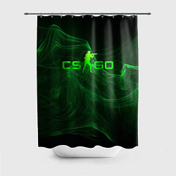 Шторка для душа CSGO green lines, цвет: 3D-принт