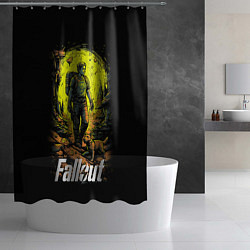 Шторка для душа Fallout poster, цвет: 3D-принт — фото 2