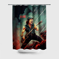 Шторка для душа AC DC rock, цвет: 3D-принт