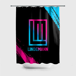 Шторка для душа Lindemann - neon gradient, цвет: 3D-принт