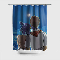 Шторка для душа Бесконечное лето Лена Семён, цвет: 3D-принт