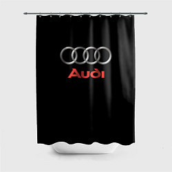 Шторка для ванной Audi sport на чёрном