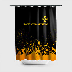 Шторка для ванной Volkswagen - gold gradient: символ сверху