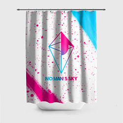 Шторка для ванной No Mans Sky neon gradient style