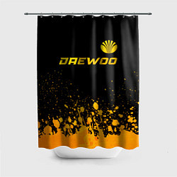 Шторка для душа Daewoo - gold gradient: символ сверху, цвет: 3D-принт