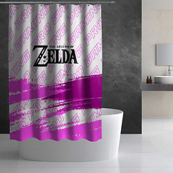 Шторка для душа Zelda pro gaming: символ сверху, цвет: 3D-принт — фото 2