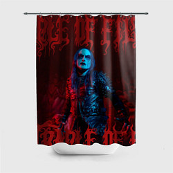Шторка для душа Cradle Of Filth: Dani Filth, цвет: 3D-принт