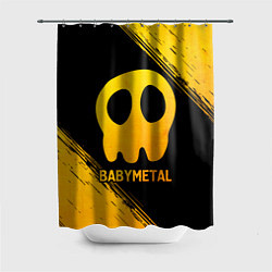 Шторка для душа Babymetal - gold gradient, цвет: 3D-принт