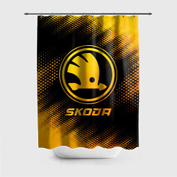 Шторка для ванной Skoda - gold gradient