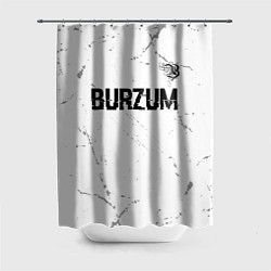 Шторка для душа Burzum glitch на светлом фоне посередине, цвет: 3D-принт