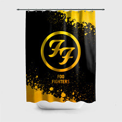 Шторка для ванной Foo Fighters - gold gradient