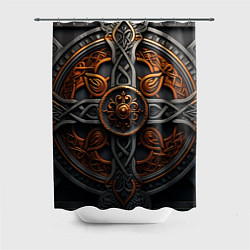 Шторка для ванной Орнамент в викингском стиле