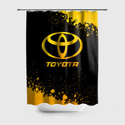 Шторка для душа Toyota - gold gradient, цвет: 3D-принт