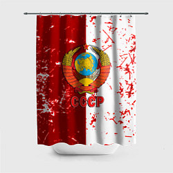 Шторка для ванной СССР ретро символика