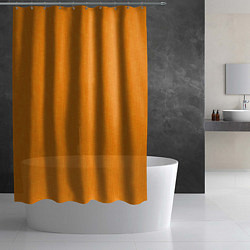 Шторка для душа Жёлто-оранжевый текстура однотонный, цвет: 3D-принт — фото 2